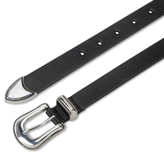 totes® Ladies Western Style Belt Black Extra Image 2